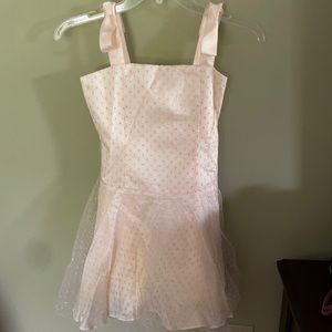 Heirloom by Polly Flinders Girl’s Spaghetti Strap Ivory Lace Dress. Size 8.